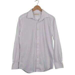 Michael Michael Kors White Button Down Dress Shirt Cotton Size 16